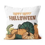 Halloween Pillow Hello Pumpkin Happy Happy Halloween Funny Halloween Throw Pillows Canvas Throw Pillow - Scotstee Shop