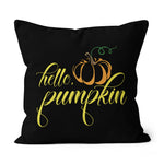 Halloween Pillow Hello Pumpkin Hello Fall Halloween Throw Pillows Canvas Throw Pillow - Scotstee Shop