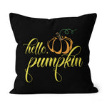 Halloween Pillow Hello Pumpkin Hello Fall Halloween Throw Pillows Canvas Throw Pillow - Scotstee Shop