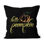Halloween Pillow Hello Pumpkin Hello Fall Halloween Throw Pillows Canvas Throw Pillow - Scotstee Shop
