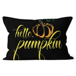 Halloween Pillow Hello Pumpkin Hello Fall Halloween Throw Pillows Canvas Throw Pillow - Scotstee Shop