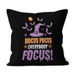 Halloween Pillow Hocus Pocus Everybody Focus Halloween Halloween Throw Pillows Canvas Throw Pillow - Scotstee Shop