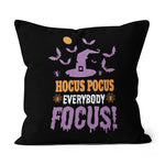 Halloween Pillow Hocus Pocus Everybody Focus Halloween Halloween Throw Pillows Canvas Throw Pillow - Scotstee Shop