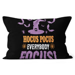 Halloween Pillow Hocus Pocus Everybody Focus Halloween Halloween Throw Pillows Canvas Throw Pillow - Scotstee Shop