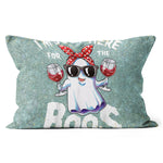 Halloween Pillow I'm Just Here For The Boos Funny Halloween Ghost Cute Women Halloween Throw Pillows Halloween Canvas Throw Pillow - Scotstee Shop
