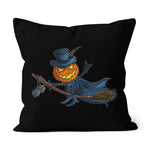 Halloween Pillow Jack O Lantern Pumpkin Halloween Flying Pumpkin Halloween Throw Pillows Canvas Throw Pillow - Scotstee Shop