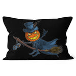 Halloween Pillow Jack O Lantern Pumpkin Halloween Flying Pumpkin Halloween Throw Pillows Canvas Throw Pillow - Scotstee Shop