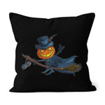 Halloween Pillow Jack O Lantern Pumpkin Halloween Flying Pumpkin Halloween Throw Pillows Canvas Throw Pillow - Scotstee Shop