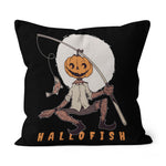 Halloween Pillow Jack O Lantern Pumpkin Halloween For Fisherman, Pumpkin Fishing Lover Halloween Throw Pillows - Scotstee Shop