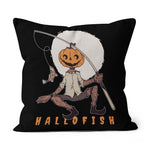 Halloween Pillow Jack O Lantern Pumpkin Halloween For Fisherman, Pumpkin Fishing Lover Halloween Throw Pillows - Scotstee Shop