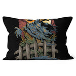 Halloween Pillow Jack O Lantern Pumpkin Halloween Pumpkin Headed Scarecrow Looks Spooky Halloween Throw Pillows - Scotstee Shop
