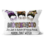 Halloween Pillow Mortherhood It's Just A Bunch Of Hocus Pocus Halloween Throw Pillows Canvas Throw Pillow - Scotstee Shop