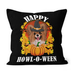 Halloween Pillow Papillon Halloween Gift For Dog Lovers Halloween Throw Pillows Canvas Throw Pillow - Scotstee Shop