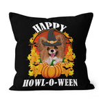 Halloween Pillow Papillon Halloween Gift For Dog Lovers Halloween Throw Pillows Canvas Throw Pillow - Scotstee Shop