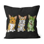 Halloween Pillow Pumpkin Mummy Zombie Welsh Corgi Dog Cute Halloween Throw Pillows Halloween Canvas Throw Pillow - Scotstee Shop