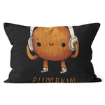 Halloween Pillow pumpkin up the volume Halloween Throw Pillows Halloween Canvas Throw Pillow - Scotstee Shop