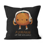 Halloween Pillow pumpkin up the volume Halloween Throw Pillows Halloween Canvas Throw Pillow - Scotstee Shop