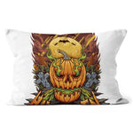 Halloween Pillow Scary Pumpkin Halloween Throw Pillows Halloween Canvas Throw Pillow - Scotstee Shop