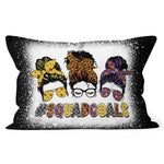Halloween Pillow Squad Goals Hocus Pocus Messy Bun Witch Halloween Throw Pillows Halloween Canvas Throw Pillow - Scotstee Shop