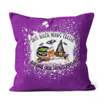 Halloween Pillow This Witch Needs Coffee Before Any Hocus Pocus Halloween Throw Pillows Halloween Canvas Throw Pillow - Scotstee Shop