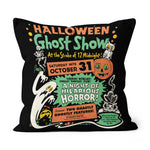 Halloween Pillow Vintage Halloween Ghost Show Spook Show Halloween Throw Pillow Halloween Canvas Throw Pillow - Scotstee Shop