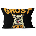 Halloween Pillow Welsh Corgi Totally Ghost Funny Halloween Costume Halloween Throw Pillows Halloween Canvas Throw Pillow - Scotstee Shop