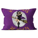 Halloween Pillow Witches Be Crazy Halloween Hocus Pocus Funny Halloween Throw Pillows Halloween Canvas Throw Pillow - Scotstee Shop
