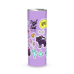 Halloween Tumbler Cartoon Doodle Cute Ghosts and Pumpkins Halloween Pumpkin Tumbler Halloween Skinny Tumbler 20oz - Scotstee Shop