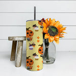 Halloween Tumbler Cute Cartoon Candy Sweet In Halloween and Pumpkin Tumbler Halloween Skinny Tumbler 20oz - Scotstee Shop