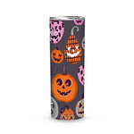 Halloween Tumbler Cute Holiday Halloween Pumpkin Tumbler Halloween Skinny Tumbler 20 oz - Scotstee Shop