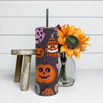 Halloween Tumbler Cute Holiday Halloween Pumpkin Tumbler Halloween Skinny Tumbler 20 oz - Scotstee Shop