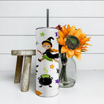 Halloween Tumbler Cute Witches Hocus Pocus Tumbler Pumpkin Tumbler Halloween Skinny Tumbler 20oz - Scotstee Shop