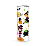 Halloween Tumbler Cute Witches Hocus Pocus Tumbler Pumpkin Tumbler Halloween Skinny Tumbler 20oz - Scotstee Shop