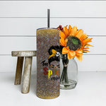 Halloween Tumbler Funny Halloween Spooky Mama Mesy Bun Spooky Mama Tumbler Halloween Skinny Tumbler 20oz - Scotstee Shop