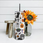 Halloween Tumbler Ghost, Black Cat, Bat, Candy Funny Halloween Spooky Tumblers Pumpkin Tumbler Halloween Skinny Tumbler 20oz - Scotstee Shop