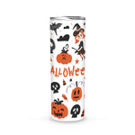 Halloween Tumbler Ghost, Blạck Cat, Skulls, Bats, Witch Halloween Pumpkin Tumbler Halloween Skinny Tumbler 20oz - Scotstee Shop