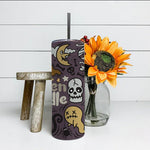 Halloween Tumbler Halloween Dooble Wolf Man Ghost Black Cat Funny Halloween Pumpkin Tumbler Halloween Skinny Tumbler 20oz - Scotstee Shop