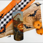 Halloween Tumbler Halloween Harvest Scary Pumpkin Tumbler Halloween Skinny Tumbler 20oz - Scotstee Shop