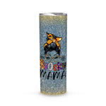 Halloween Tumbler Halloween One Spooky Mama Messy Bun Mom Life Spooky Mama Tumbler Halloween Tumbler Gift Halloween Skinny Tumbler 20oz - Scotstee Shop