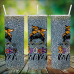 Halloween Tumbler Halloween One Spooky Mama Messy Bun Mom Life Spooky Mama Tumbler Halloween Tumbler Gift Halloween Skinny Tumbler 20oz - Scotstee Shop