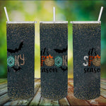 Halloween Tumbler It's Spooky Season Funny Leopard Halloween Spooky Tumbler Halloween Skinny Tumbler 20oz - Scotstee Shop