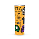 Halloween Tumbler Monsters Funny With Halloween Custom Halloween Tumbler Halloween Skinny Tumbler 20oz - Scotstee Shop