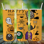 Halloween Tumbler Monsters Funny With Halloween Custom Halloween Tumbler Halloween Skinny Tumbler 20oz - Scotstee Shop
