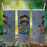 Halloween Tumbler One Spooky Mama For Halloween Messy Bun Mom Monster Bleached Halloween Spooky Mama Tumbler Spooky Pumpkin Tumbler Gift - Scotstee Shop