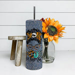 Halloween Tumbler One Spooky Mama For Halloween Messy Bun Mom Monster Bleached Halloween Spooky Mama Tumbler Spooky Pumpkin Tumbler Gift - Scotstee Shop