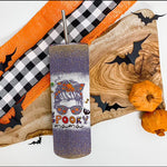 Halloween Tumbler One Spooky Mama Messy Bun Bleached Halloween Skull Monster Spooky Mama Tumbler Halloween Tumbler Gift Halloween Skinny Tumbler 20oz - Scotstee Shop