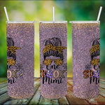 Halloween Tumbler One Spooky Mimi Messy Bun Funny Family Halloween Costume Spooky Mama Tumbler Halloween Tumbler Gift Halloween Skinny Tumbler 20oz - Scotstee Shop