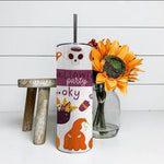 Halloween Tumbler Party Spooky Trick Or Treat Halloween Spooky Tumbler, Pumpkin Tumbler Halloween Skinny Tumbler 20oz - Scotstee Shop