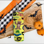 Halloween Tumbler Scary Animals and Evil Things Black Cat Funny Halloween Halloween Skinny Tumbler 20oz - Scotstee Shop
