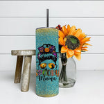 Halloween Tumbler Spooky Mama Messy Bun Mom life Halloween Spooky Mama Tumbler Halloween Tumbler Gift Halloween Skinny Tumbler 20oz - Scotstee Shop
